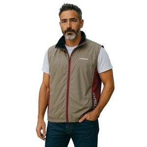 Cross Sweden Vest Mens 2XL Beige Packable Lightweight Mesh Outdoor Hiking